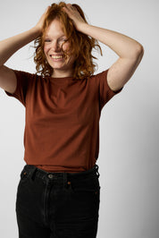 fitted organic women's tee