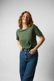 fitted organic women's tee