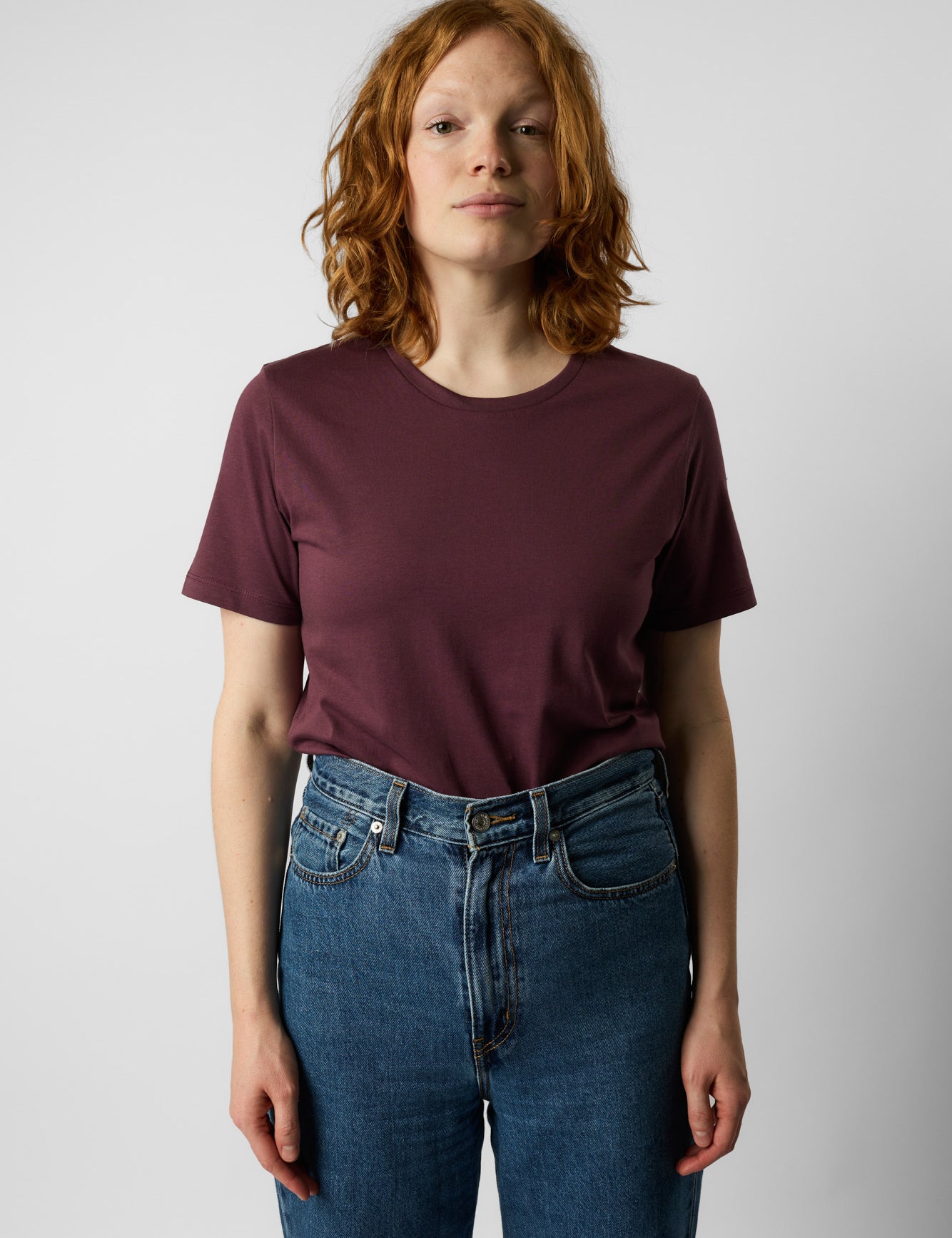 fitted organic women's tee