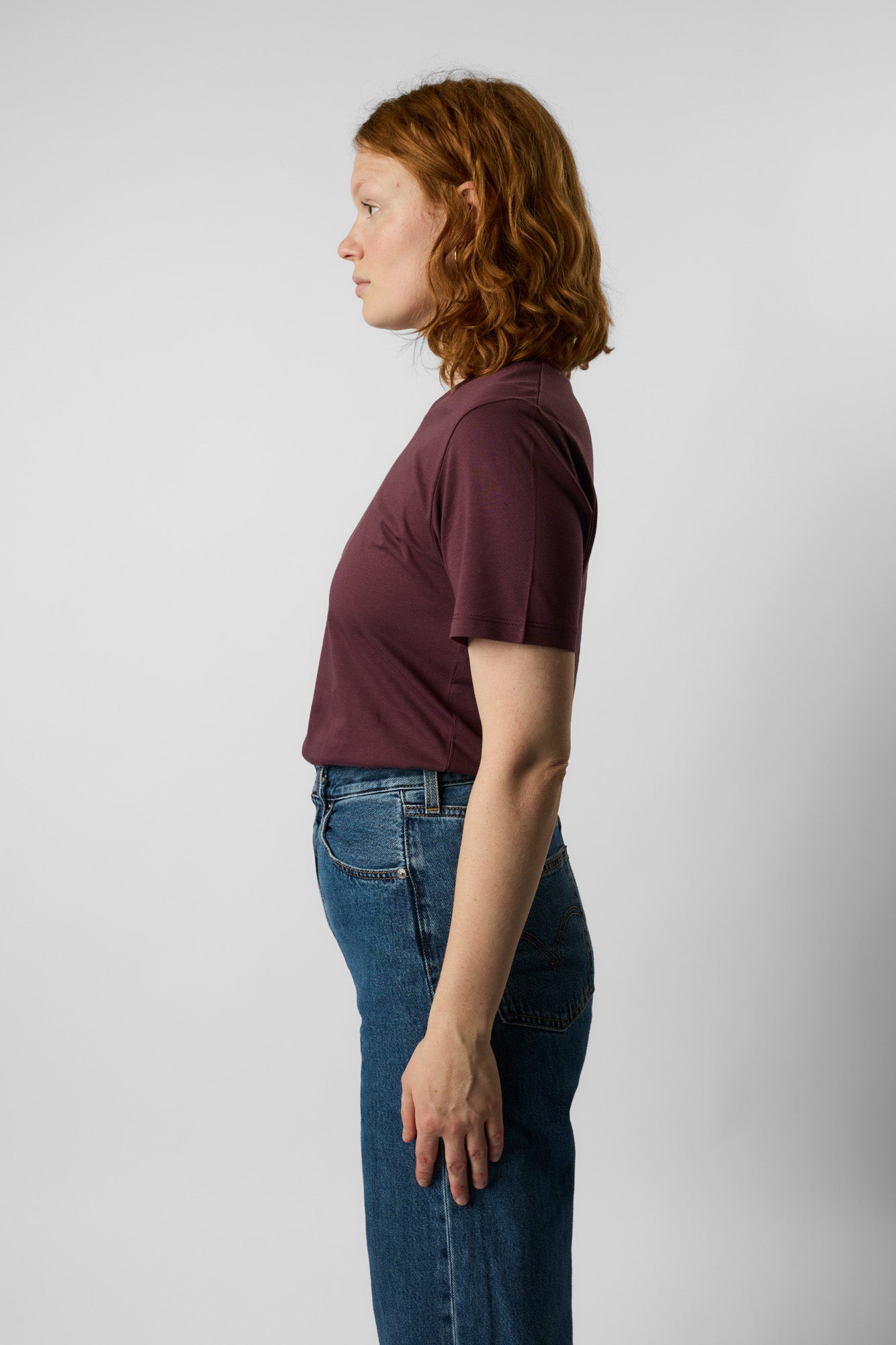 fitted organic women's tee