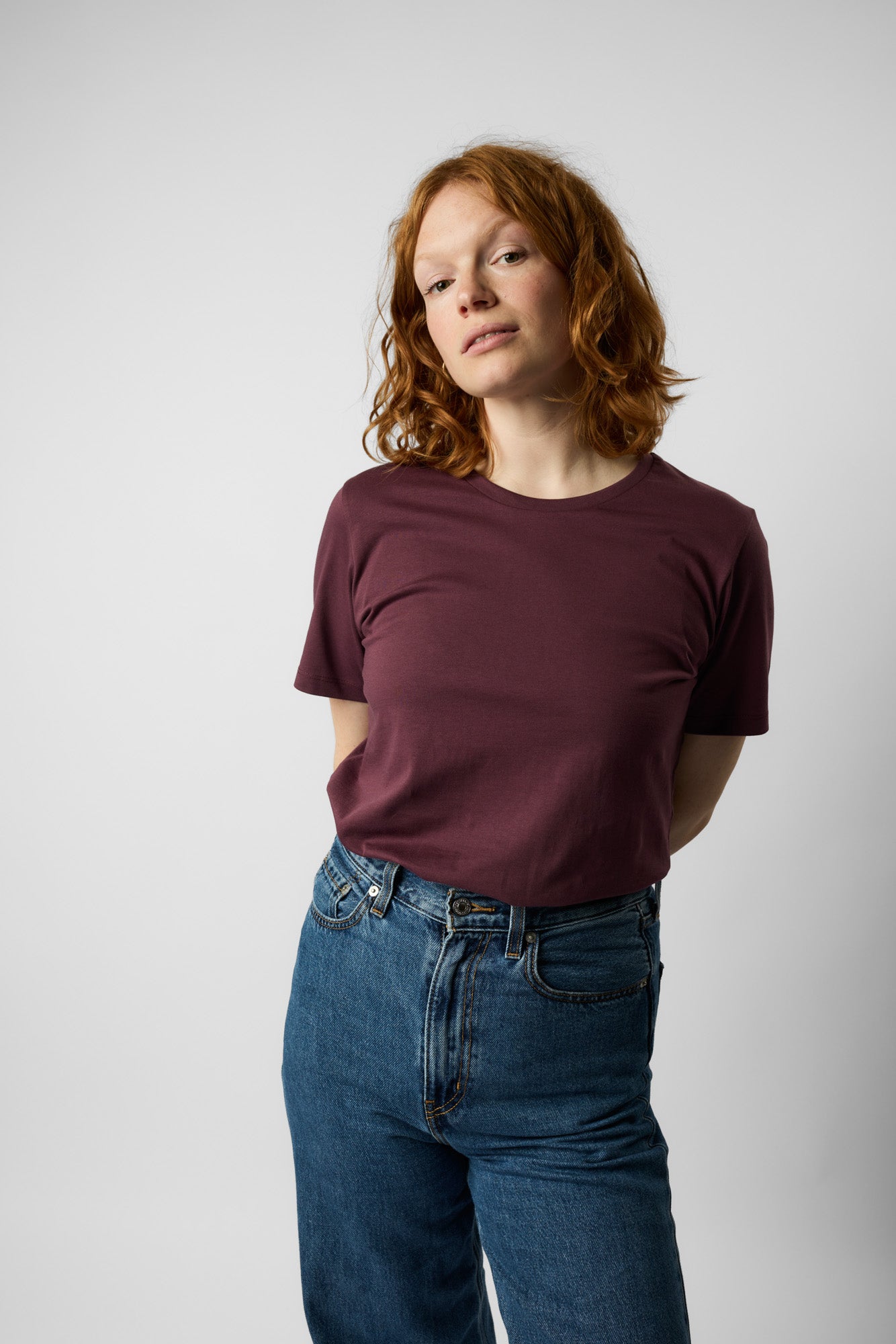 fitted organic women's tee