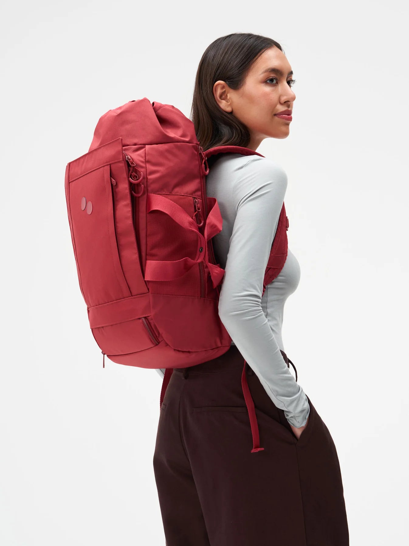 rucksack blok medium sienna red