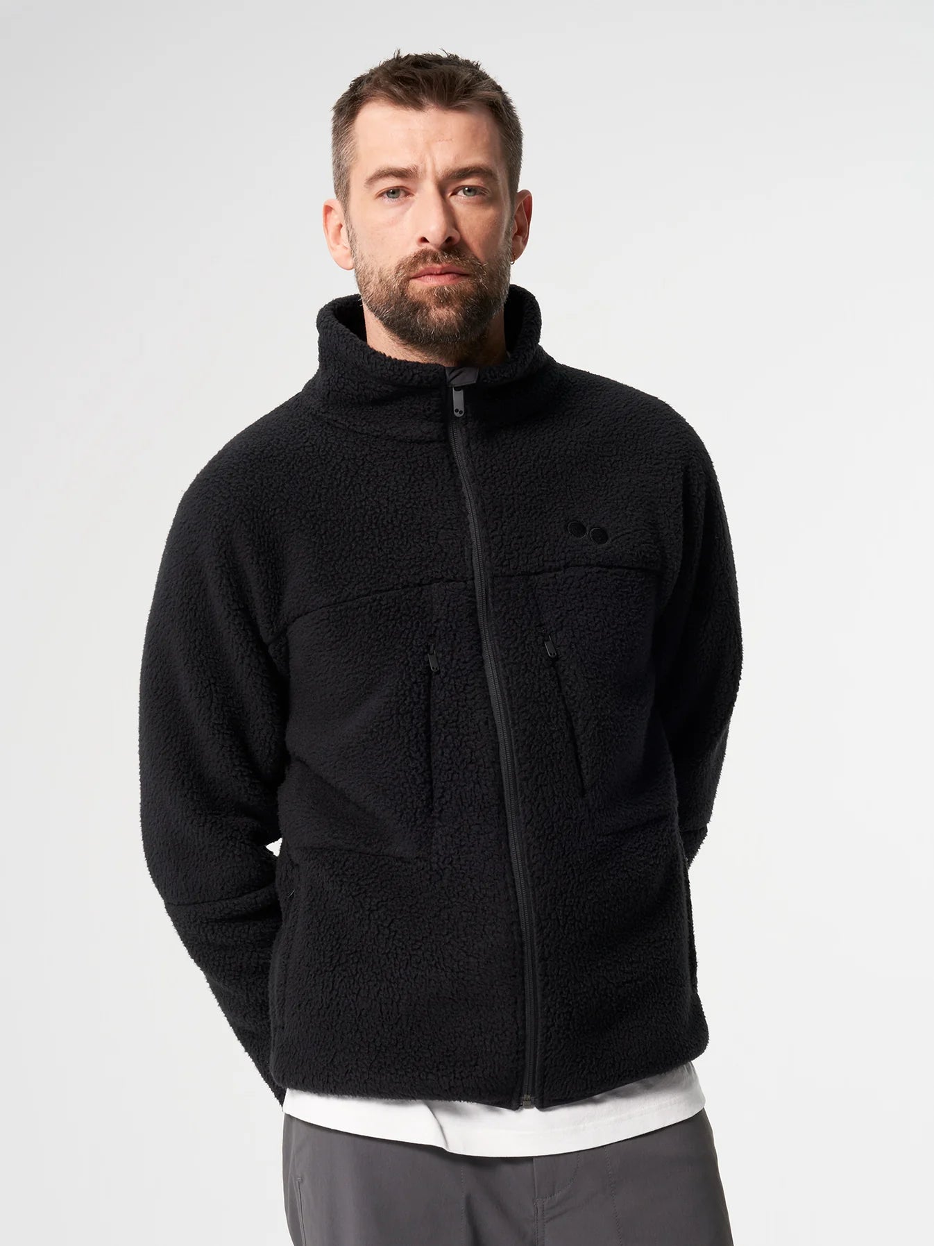 fleece jacket peat black