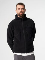 fleece jacket peat black