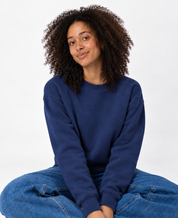 classic women's crew neck patriot blue
