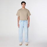 jeans rise relaxed tapered - basic - ice blue