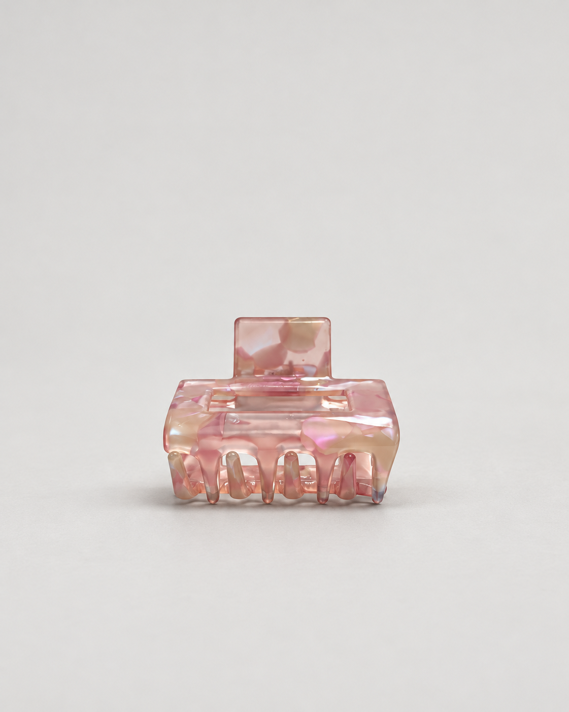 spange square small rose marble