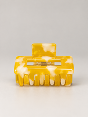 spange square small butter yellow marble