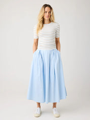 rib t-shirt multi color stripe