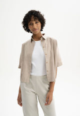 short sleeved blouse rinara birke melange