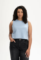 cropped tanktop rushi zartes blau