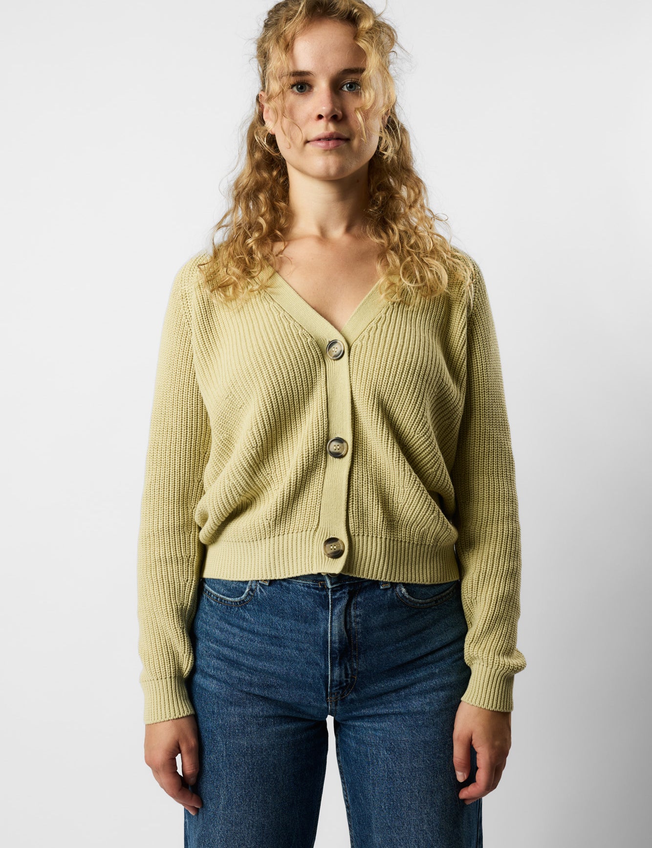 organic knit cardigan