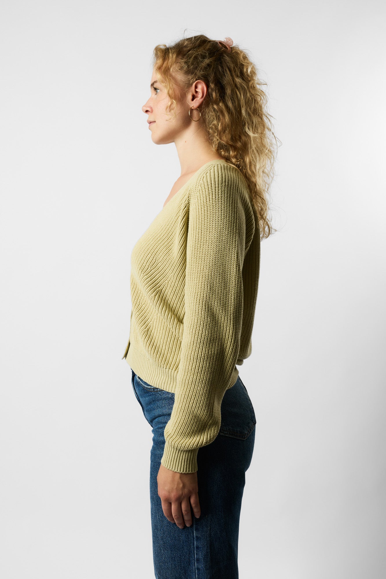 organic knit cardigan
