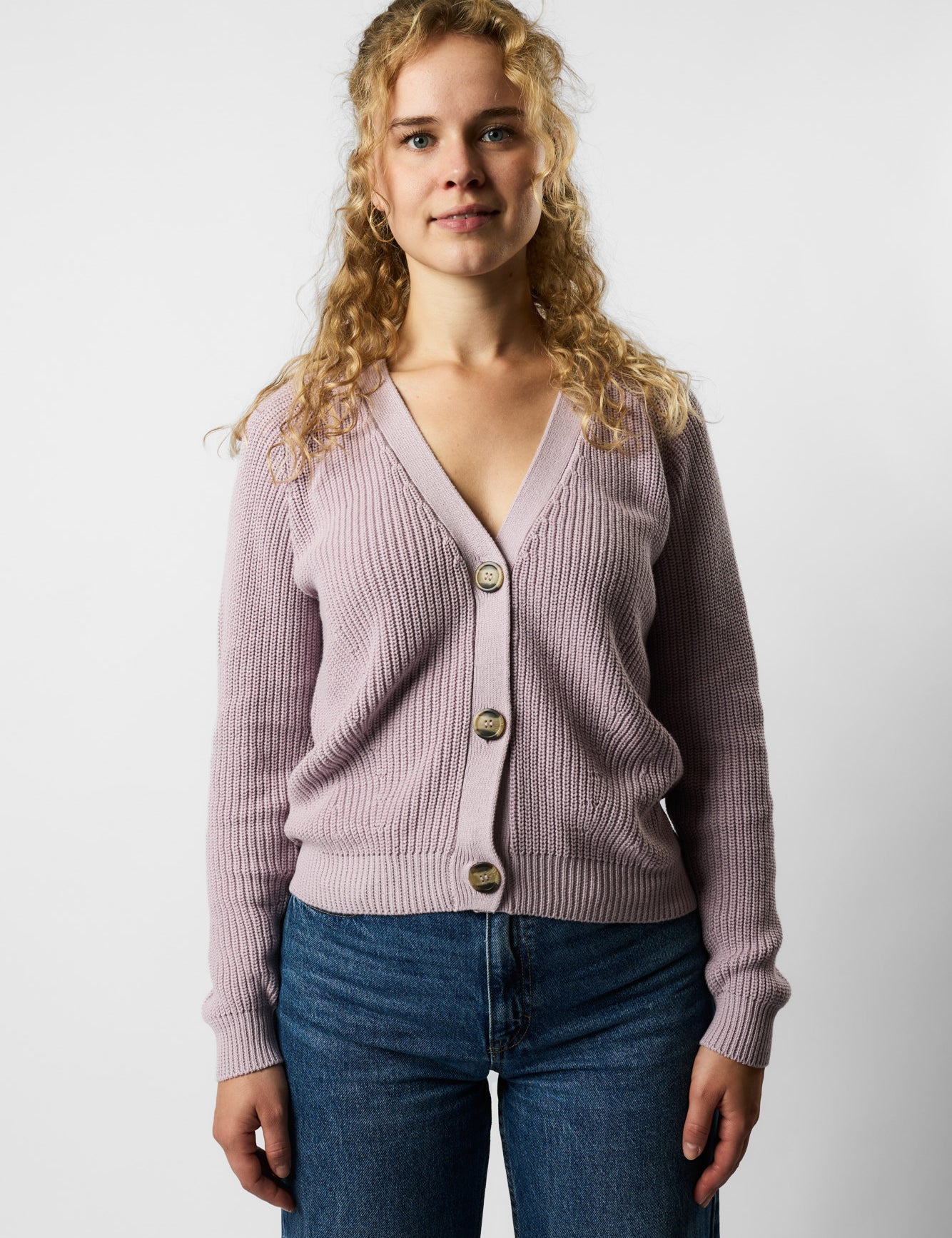 organic knit cardigan