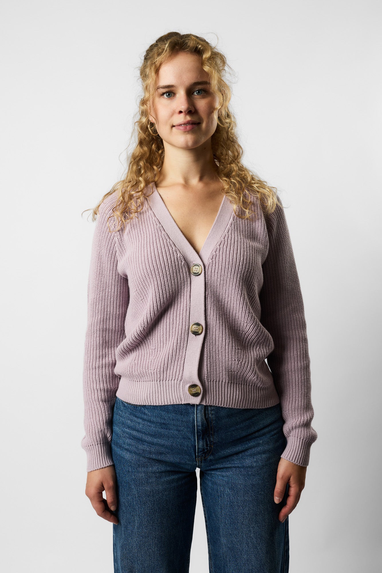 organic knit cardigan