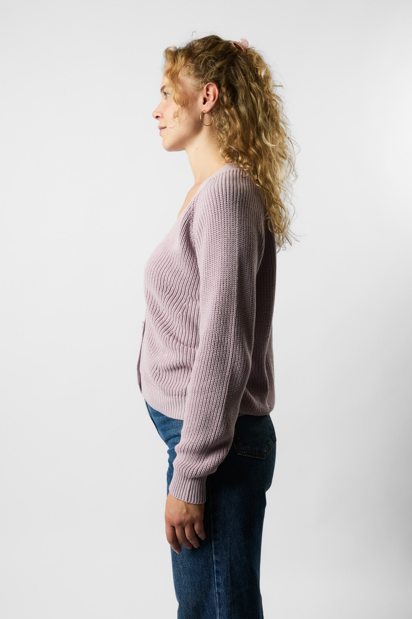 organic knit cardigan