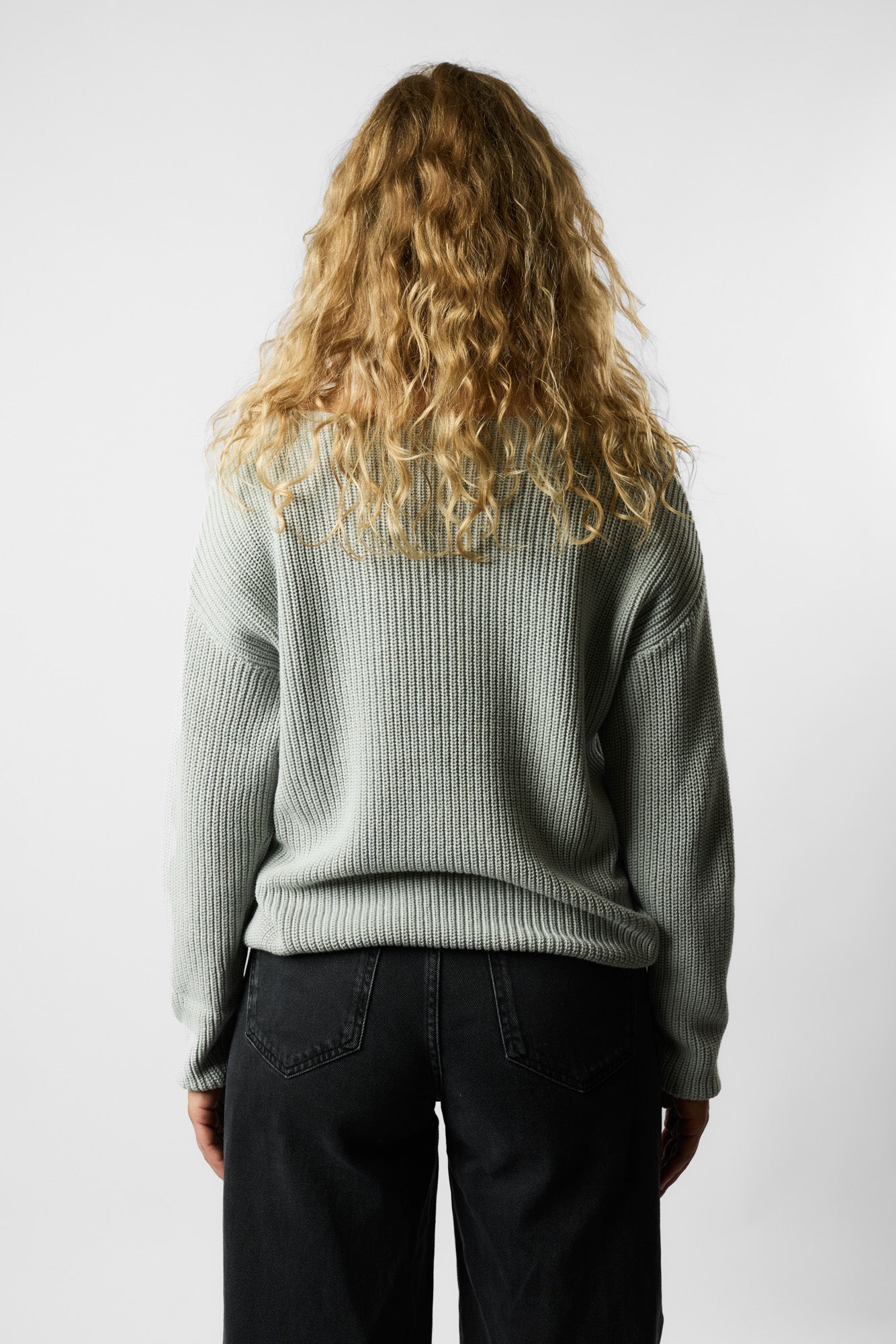 boatneck organic knit pullover