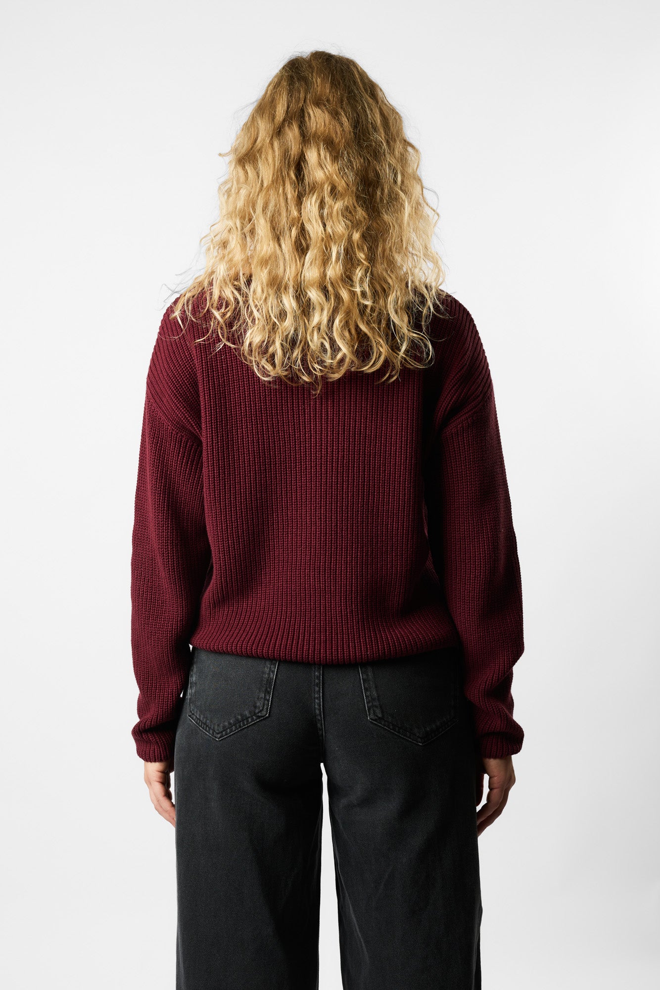boatneck organic knit pullover