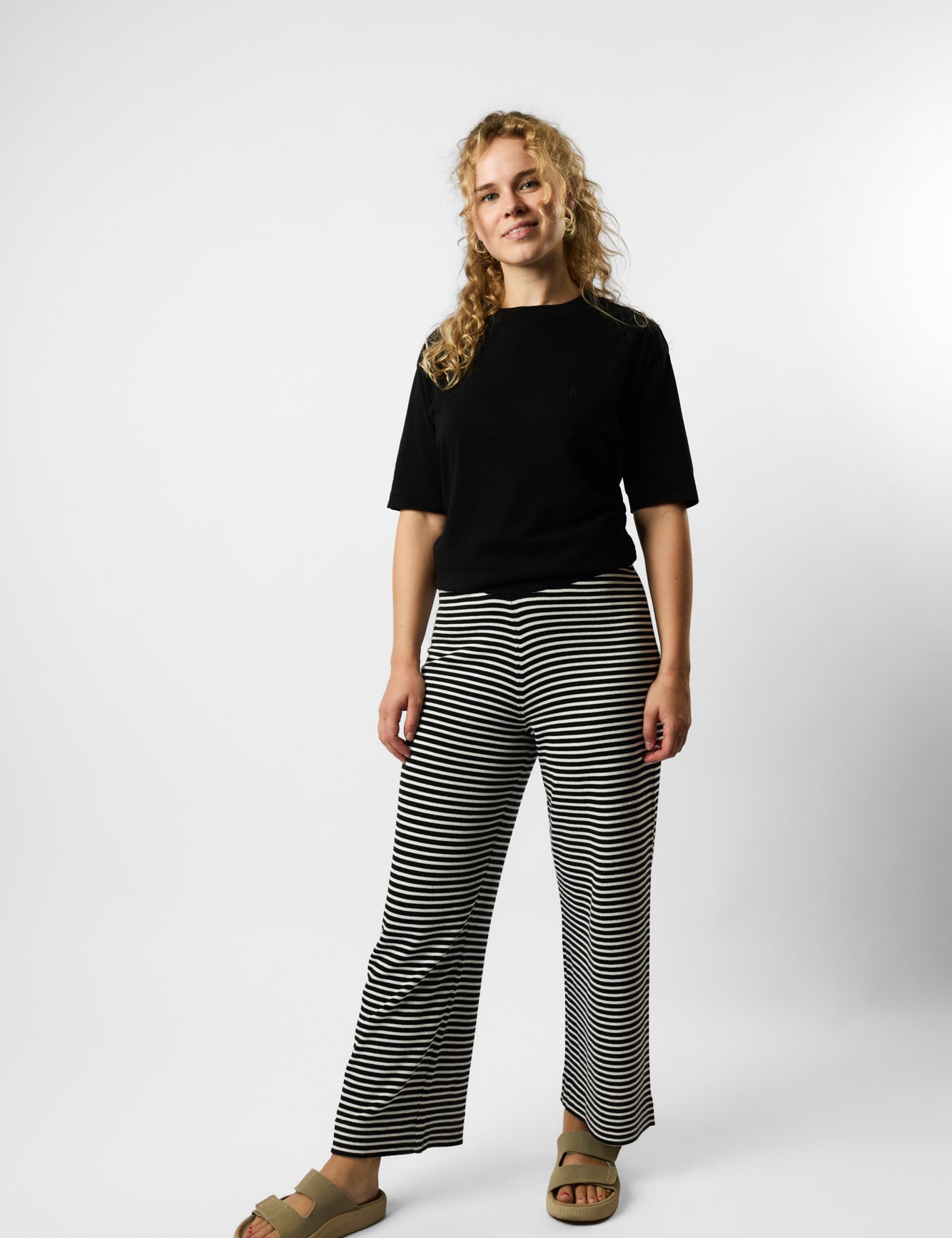 organic culotte striped