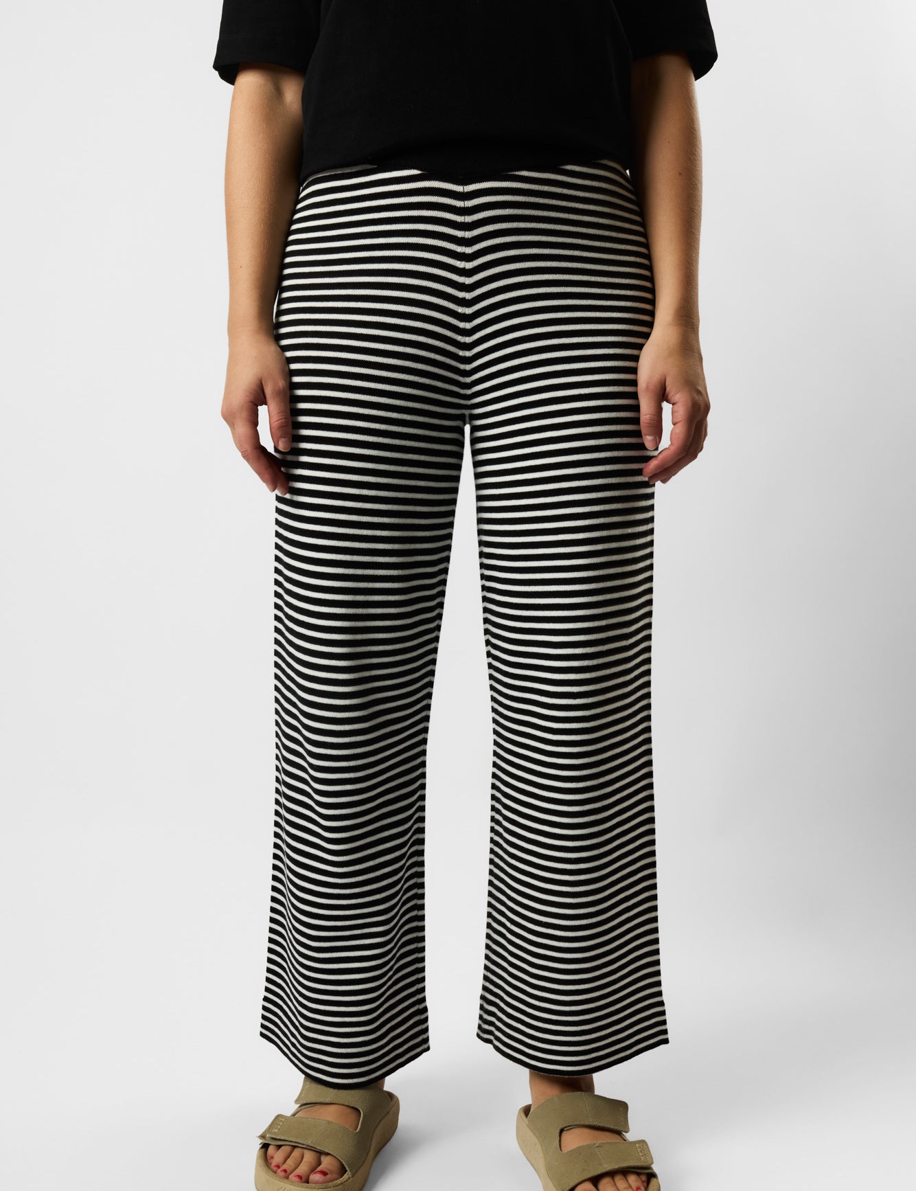 organic culotte striped