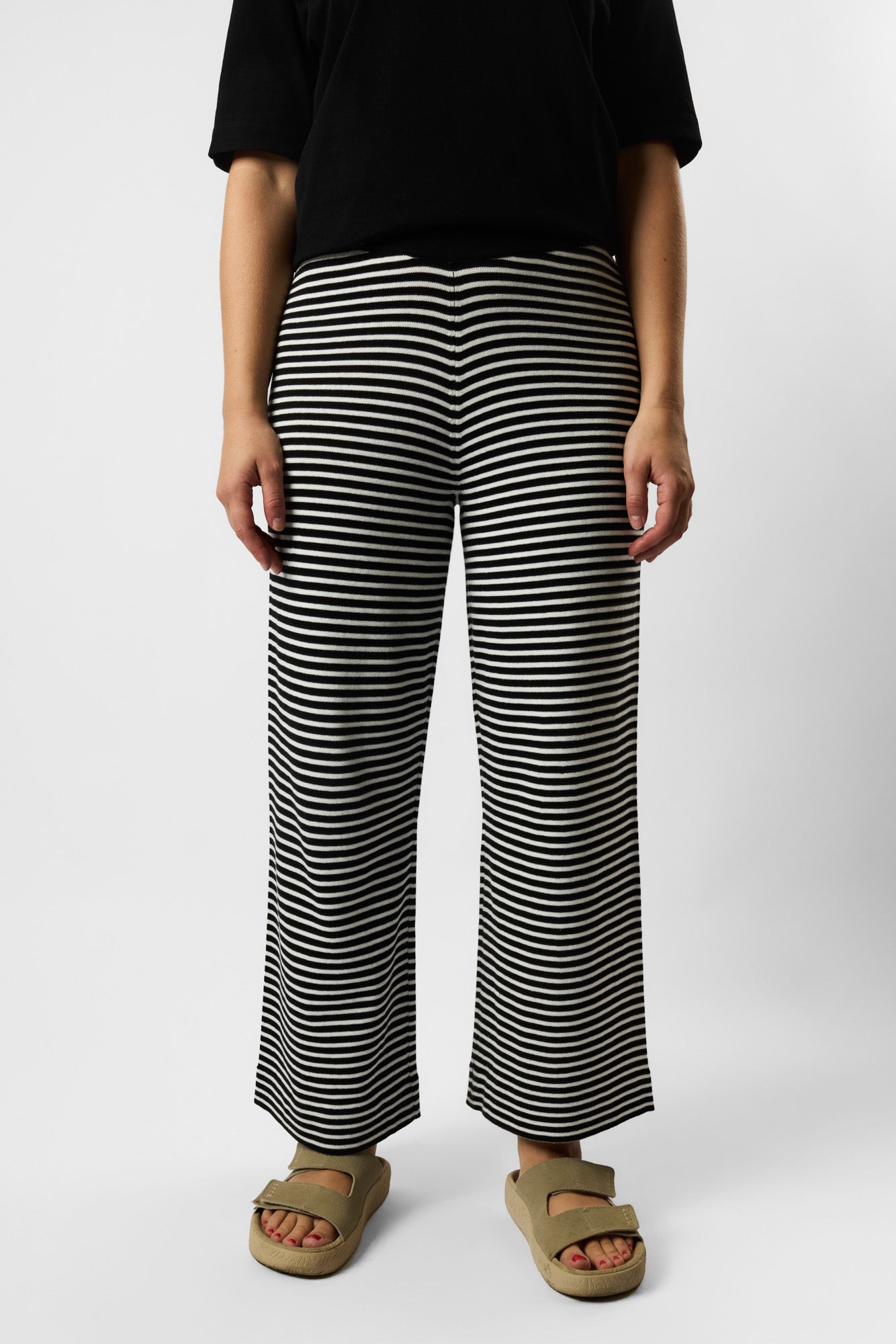organic culotte striped