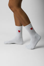 sock red heart