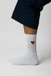 sock red heart