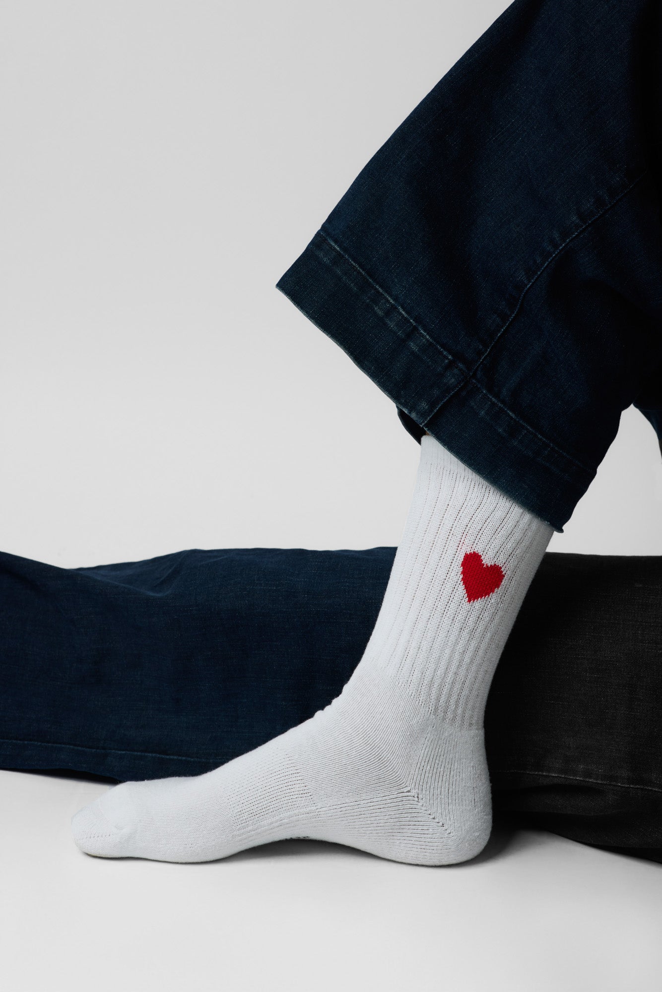 sock red heart
