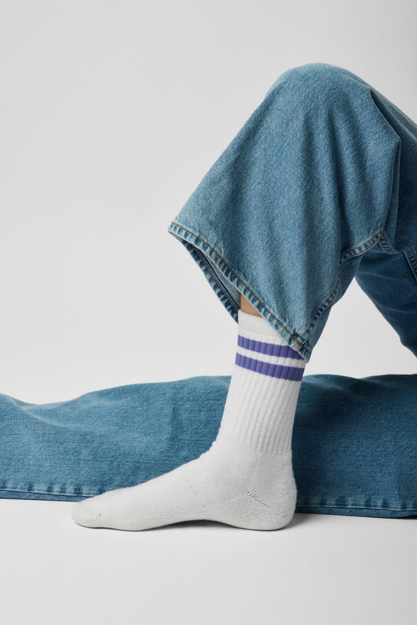 sock stripes wisteria