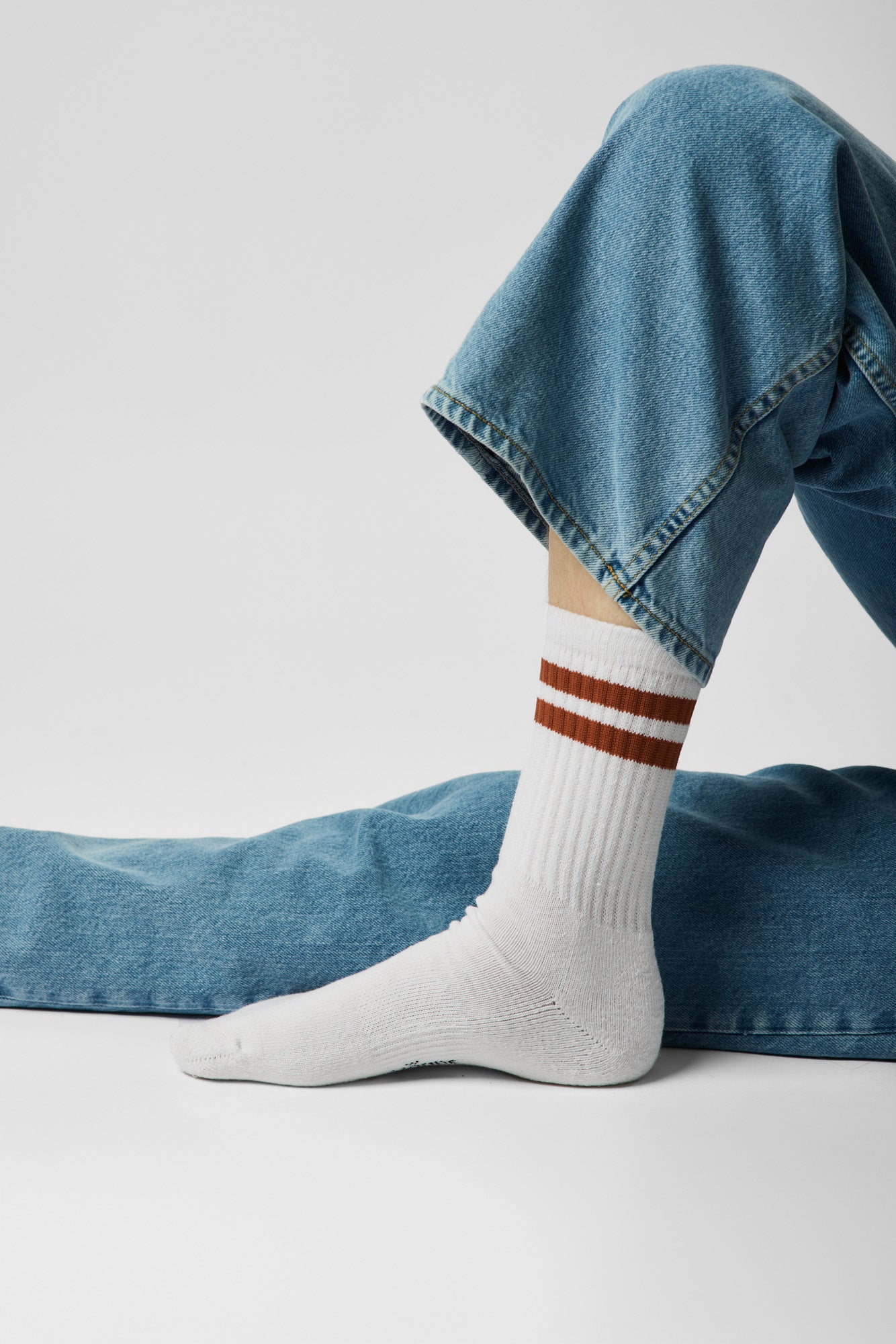 sock stripes brown patina