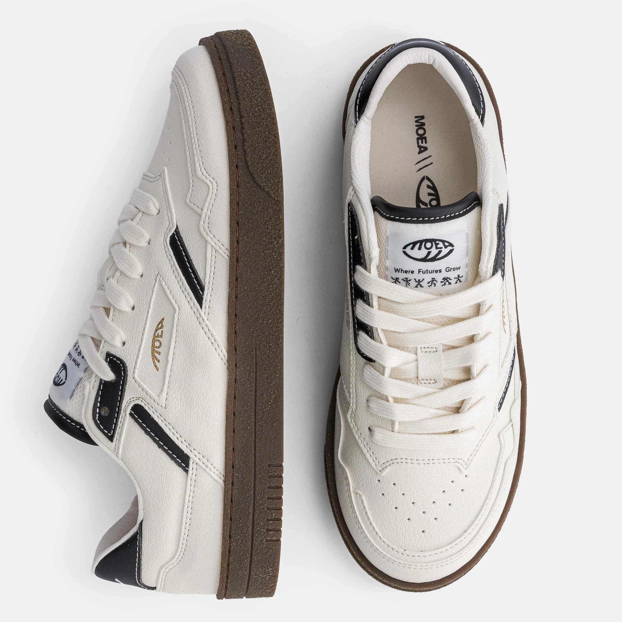 sneaker origin low - black & white - corn