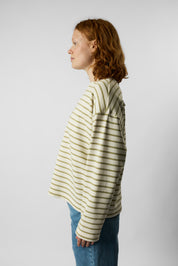 organic women’s crew neck striped
