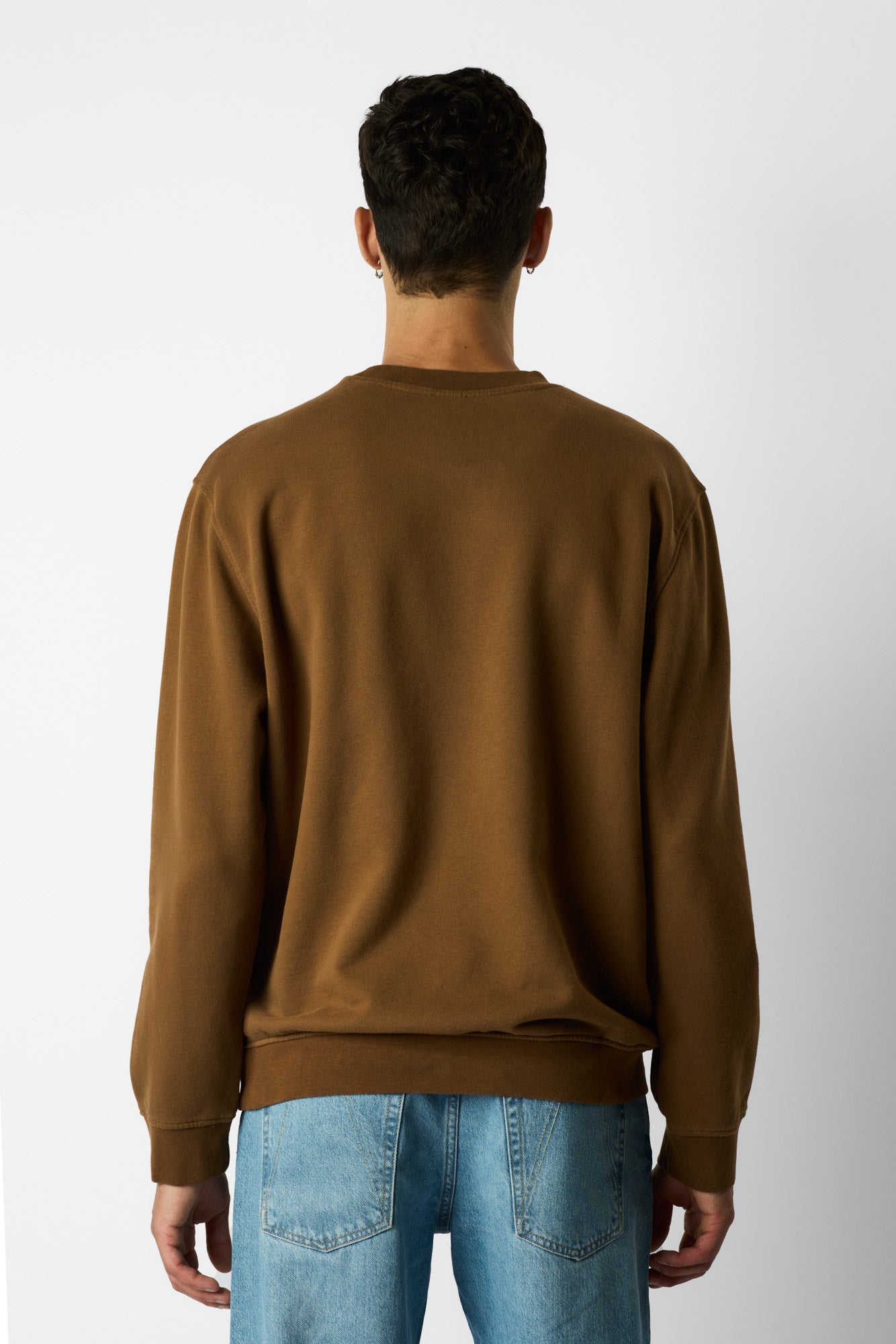 oversized organic crew neck