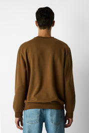 oversized organic crew neck