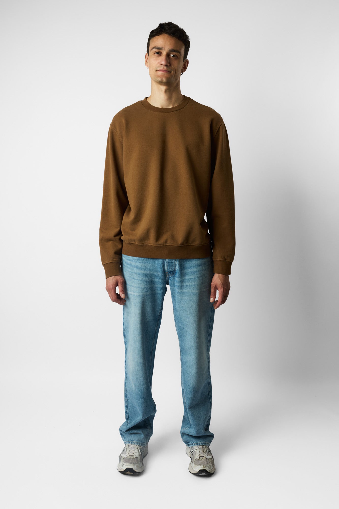 oversized organic crew neck