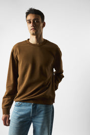 oversized organic crew neck