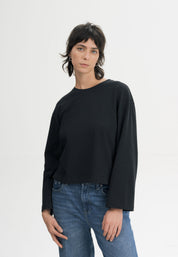 sangeetha heavy oversized longsleeeve schwarz