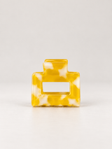 spange square small butter yellow marble