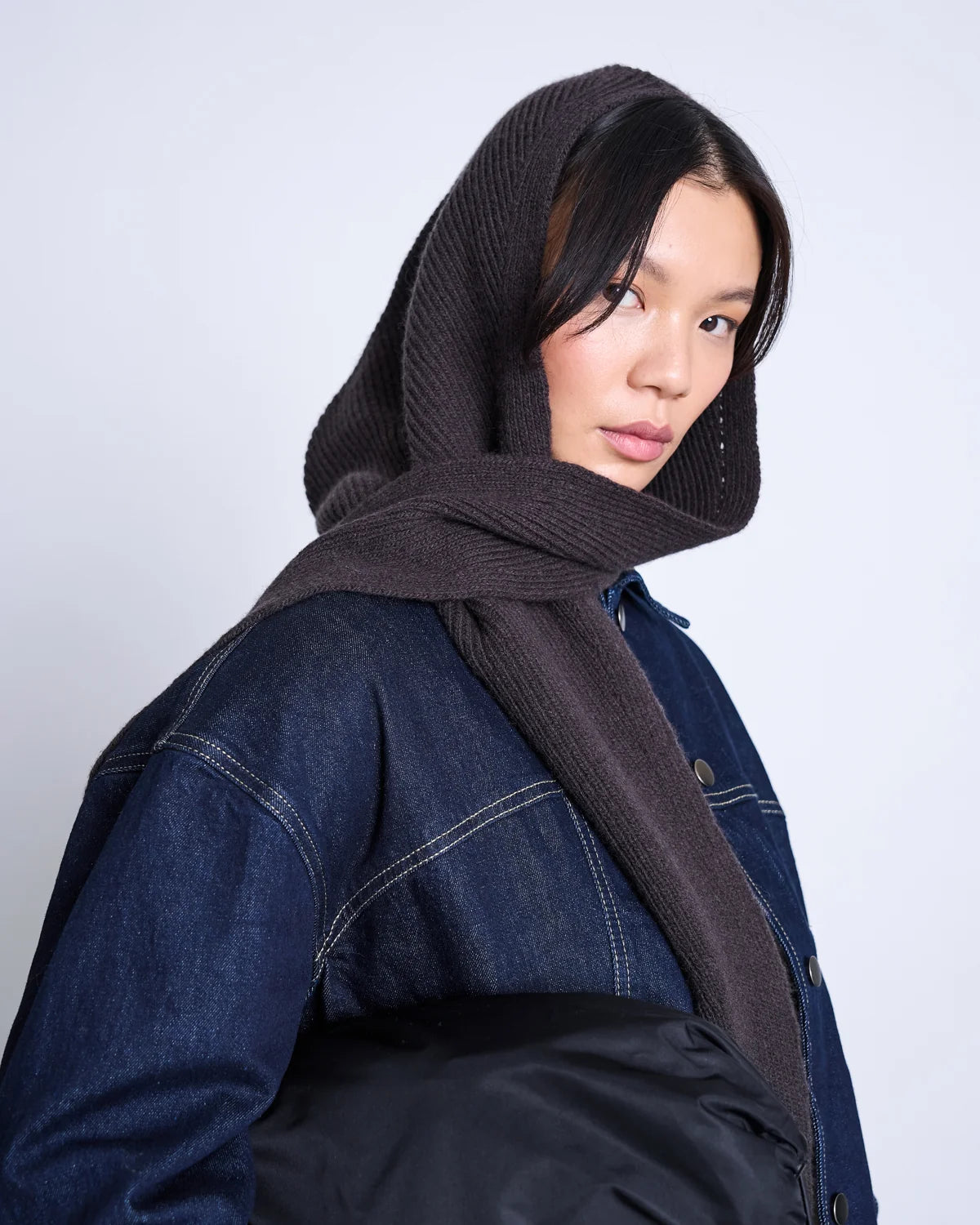 lambswool hooded scarf nira zartbitter
