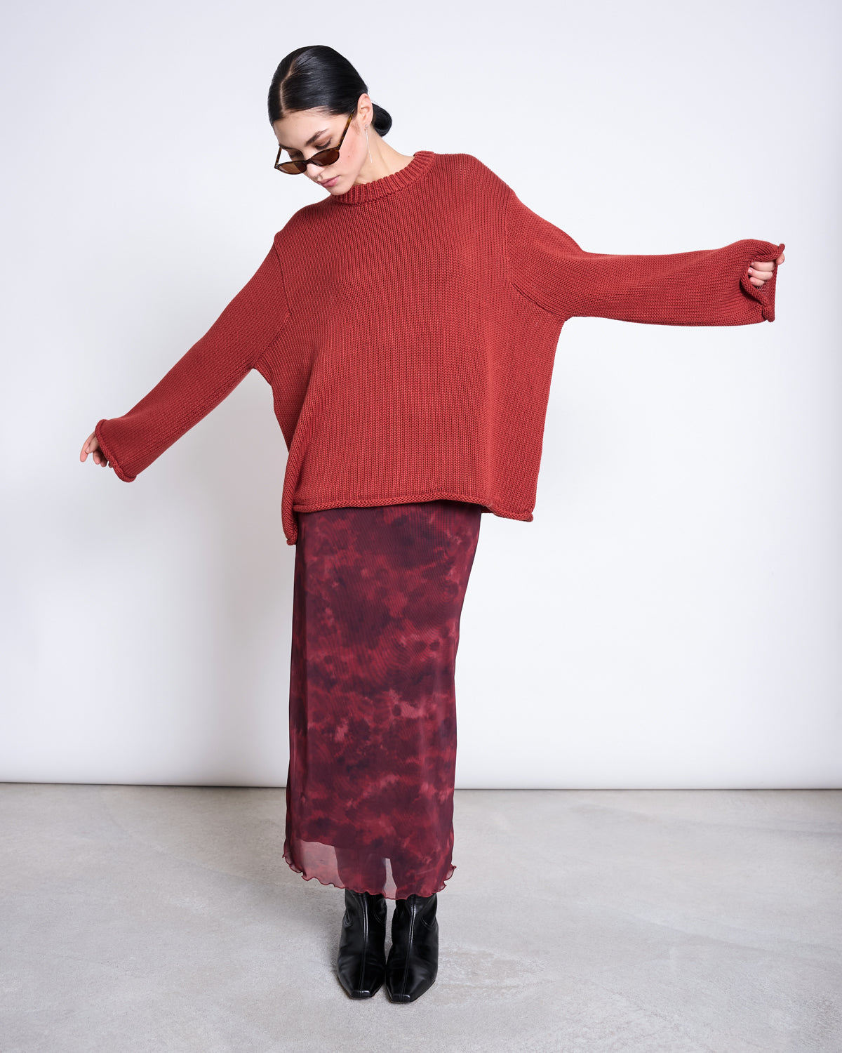 pullover sona mid red