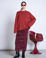 pullover sona mid red