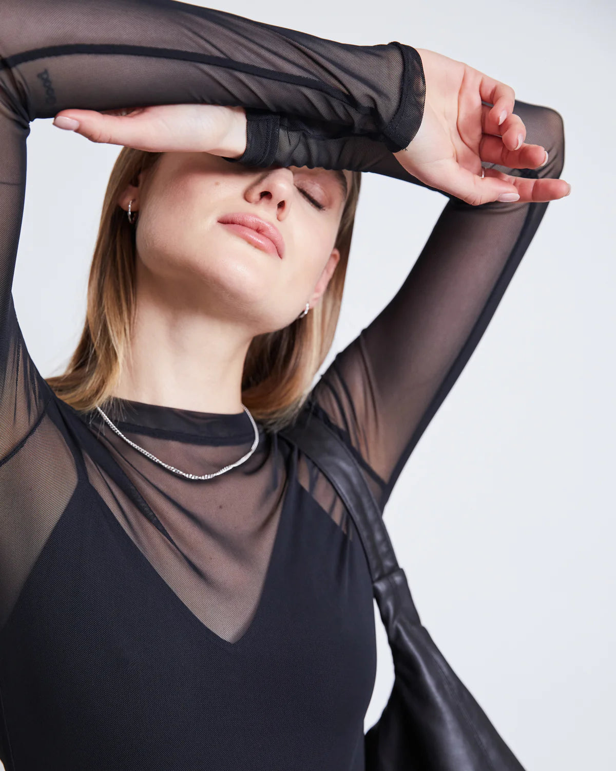 mesh longsleeve dora black