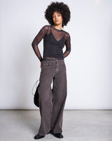 mesh longsleeve dora dark leo print