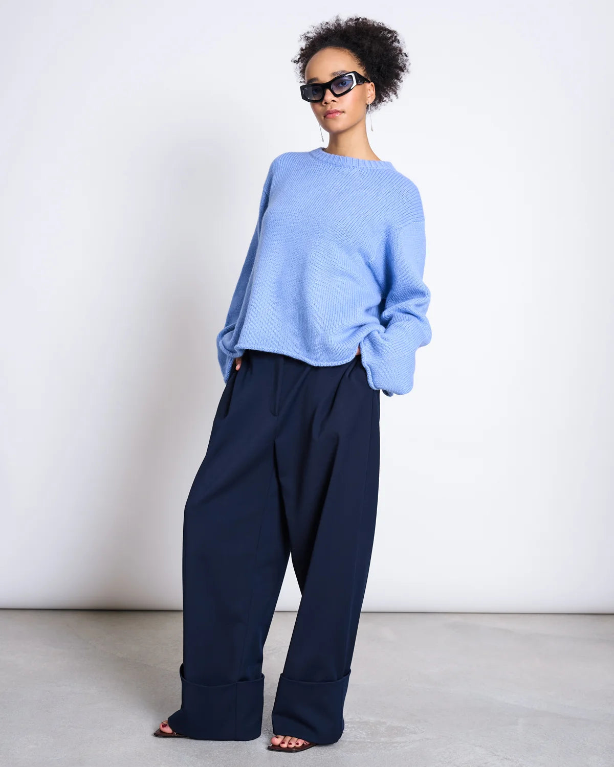 pullover wooly sona mid blue