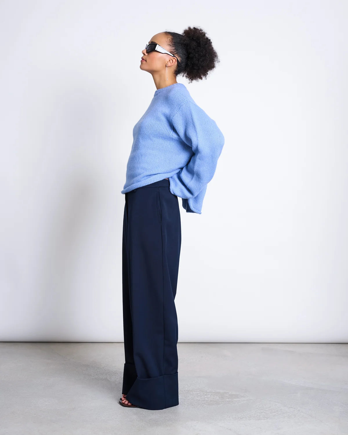 pullover wooly sona mid blue
