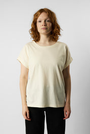 roll up sleeve organic women's tee