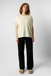 roll up sleeve organic women's tee