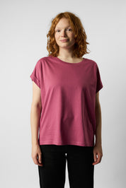 roll up sleeve organic women's tee