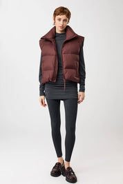 wattierte weste gesteppt burgundy (VE016NY07)