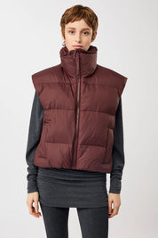 wattierte weste gesteppt burgundy (VE016NY07)